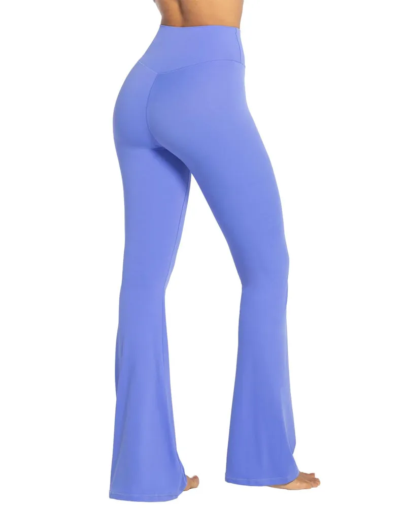 32'' Women's Cross Waist Flared Leggings