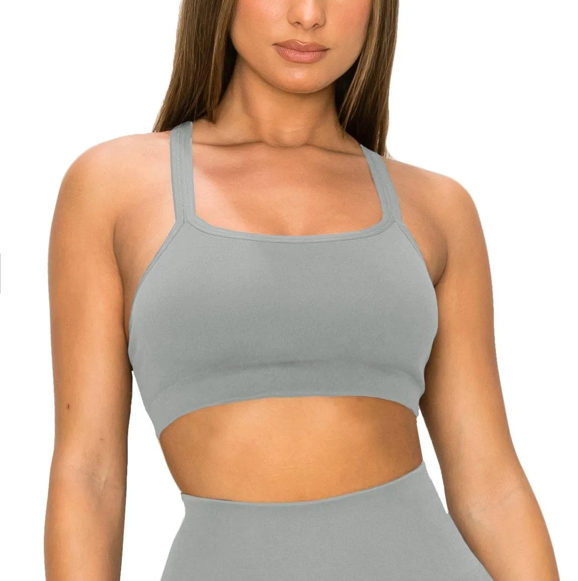 ALWAYS Women's Seamless Tank Top – Active Crisscross Back Crop Top