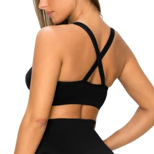 ALWAYS Women's Seamless Tank Top – Active Crisscross Back Crop Top