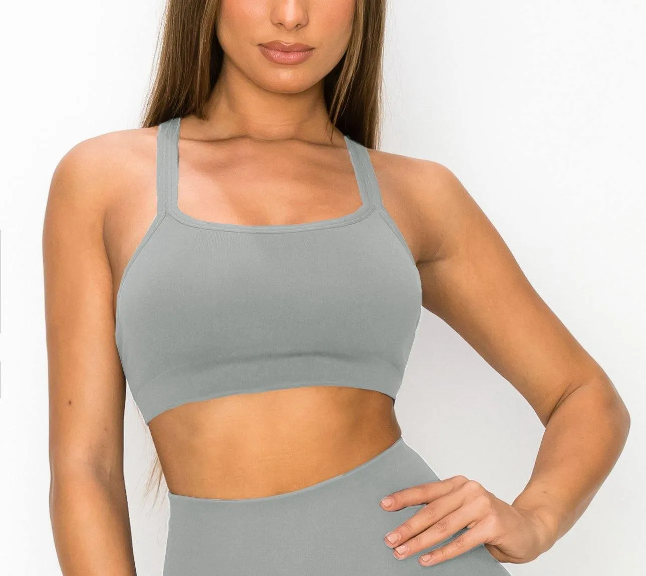 ALWAYS Women's Seamless Tank Top – Active Crisscross Back Crop Top