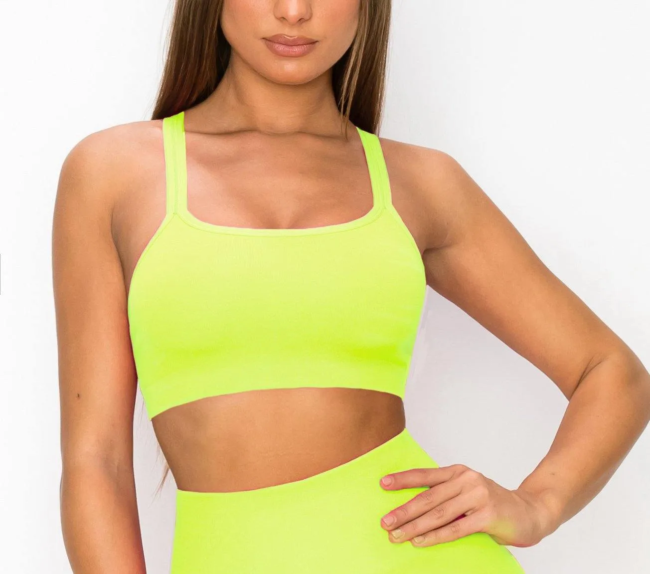 ALWAYS Women's Seamless Tank Top – Active Crisscross Back Crop Top