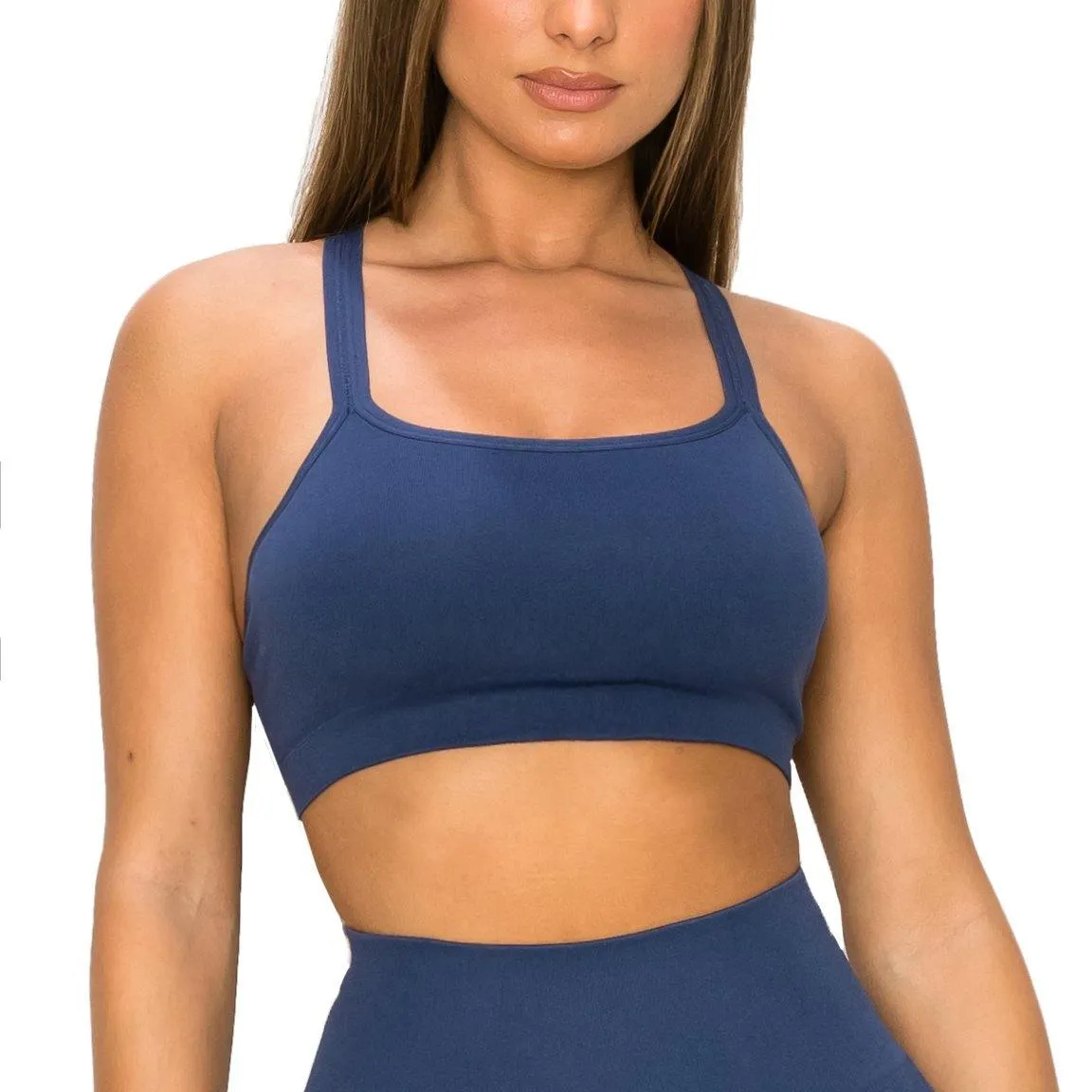 ALWAYS Women's Seamless Tank Top – Active Crisscross Back Crop Top