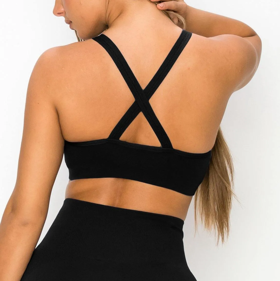 ALWAYS Women's Seamless Tank Top – Active Crisscross Back Crop Top