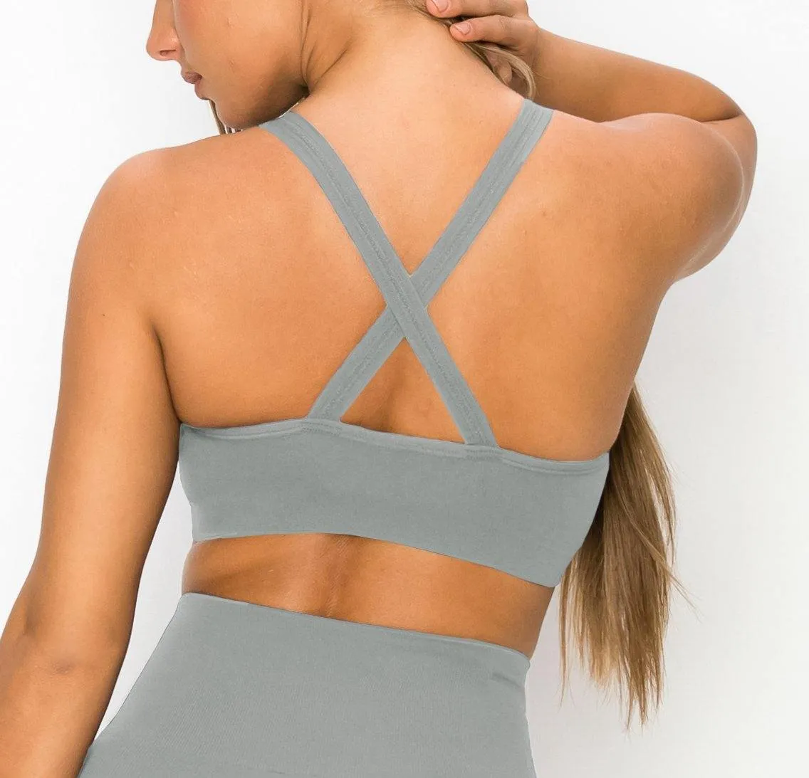 ALWAYS Women's Seamless Tank Top – Active Crisscross Back Crop Top