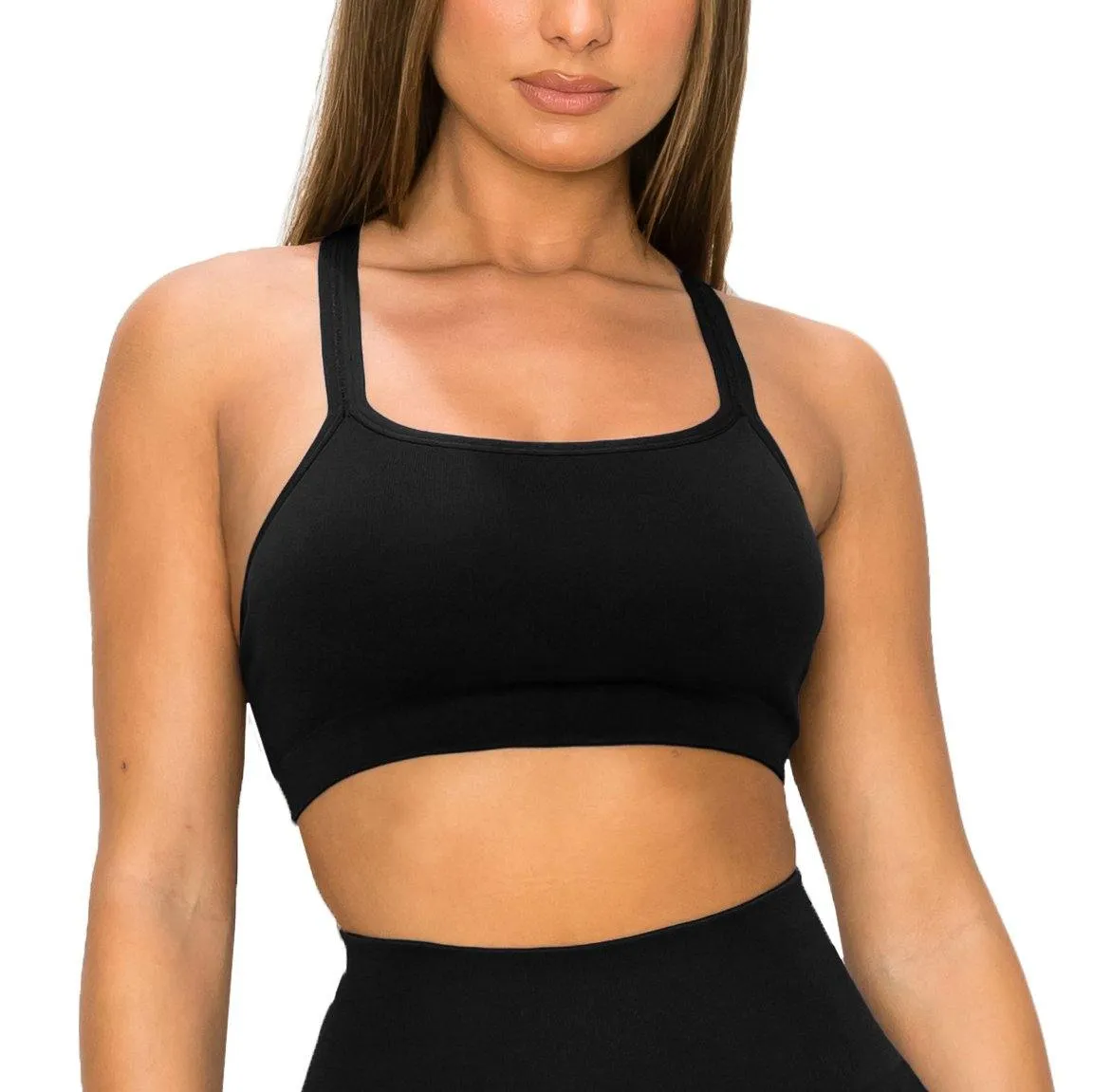 ALWAYS Women's Seamless Tank Top – Active Crisscross Back Crop Top