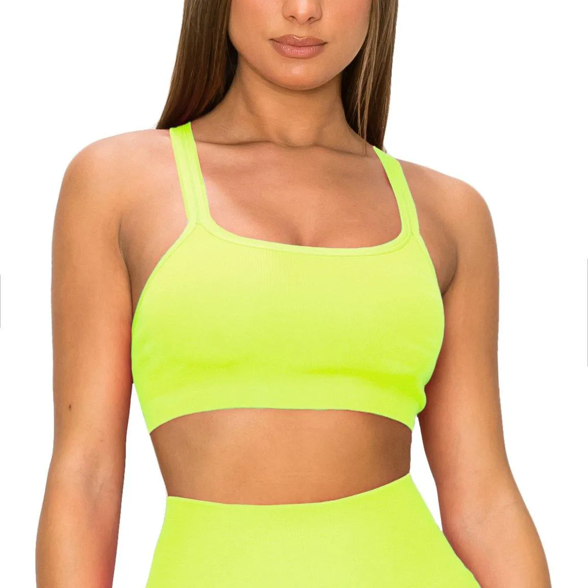 ALWAYS Women's Seamless Tank Top – Active Crisscross Back Crop Top