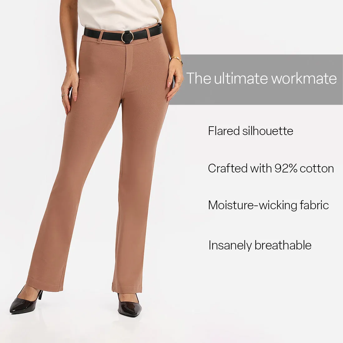 AM:PM Cotton Flare Pants - Lite