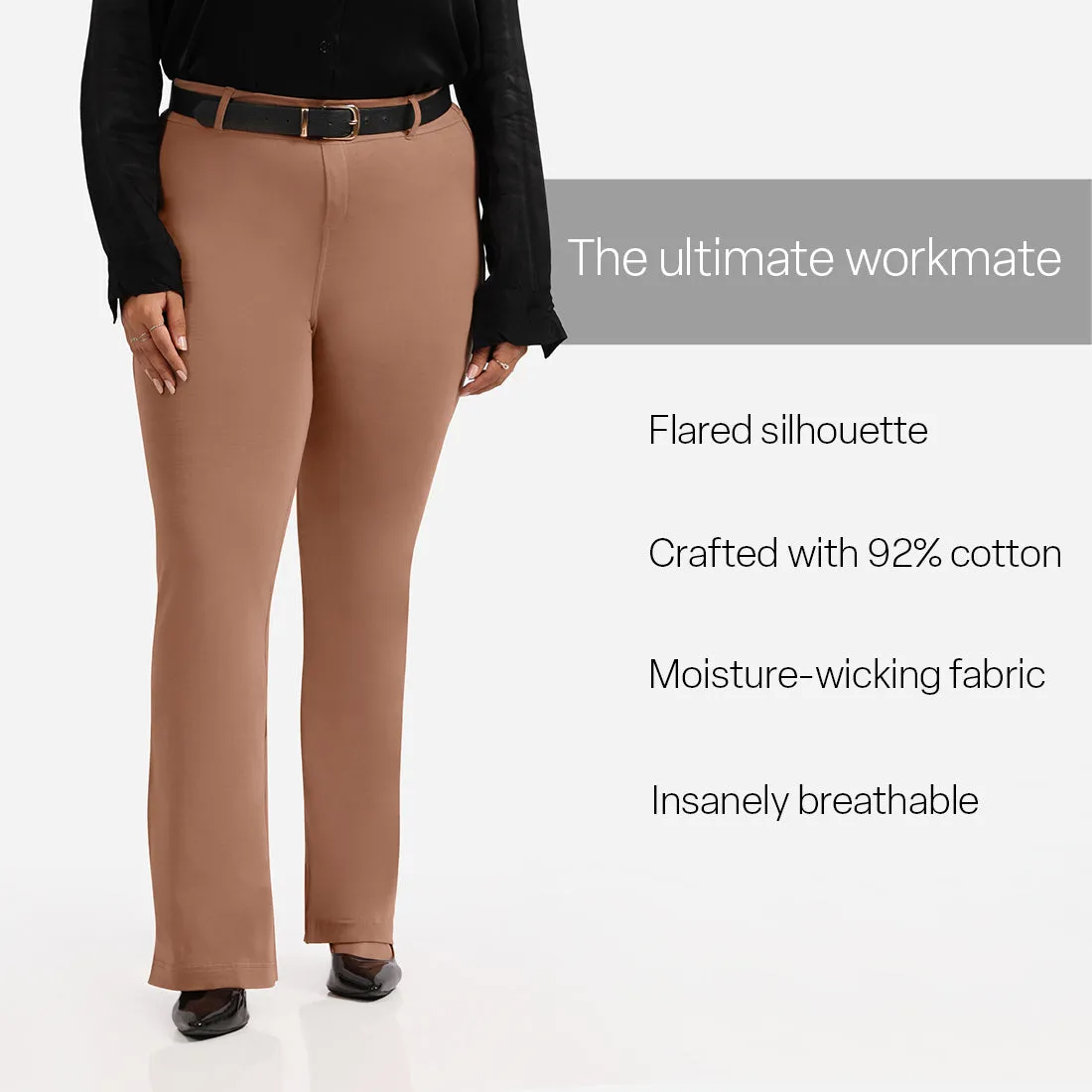 AM:PM Cotton Flare Pants - Lite