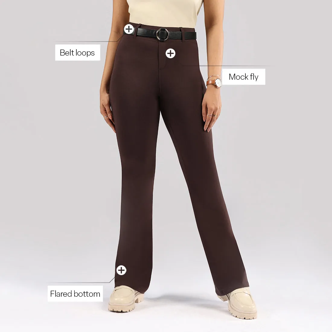 AM:PM Cotton Flare Pants - Lite