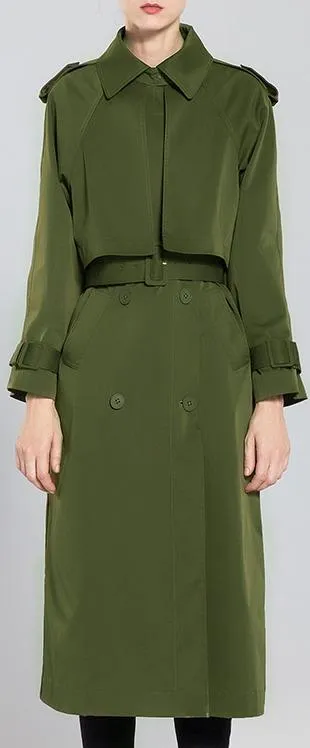 Army Green Trench Coat