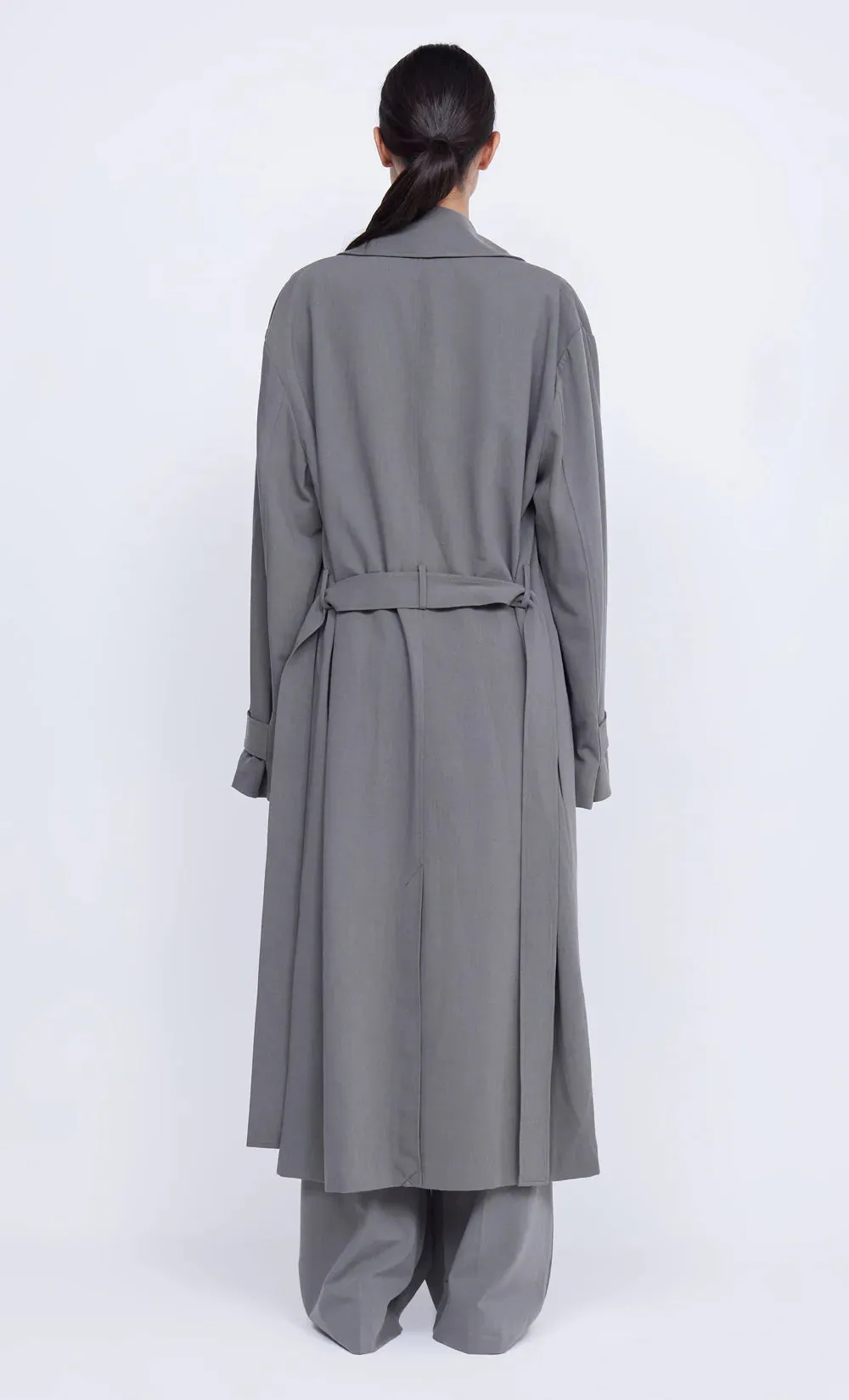 Bec and Bridge Yvonne Trench Coat - Elephant Grey