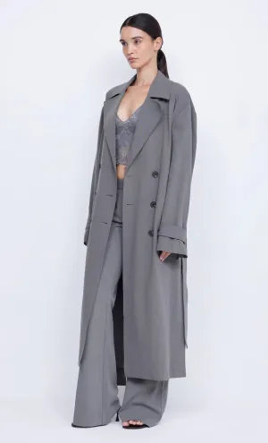 Bec and Bridge Yvonne Trench Coat - Elephant Grey