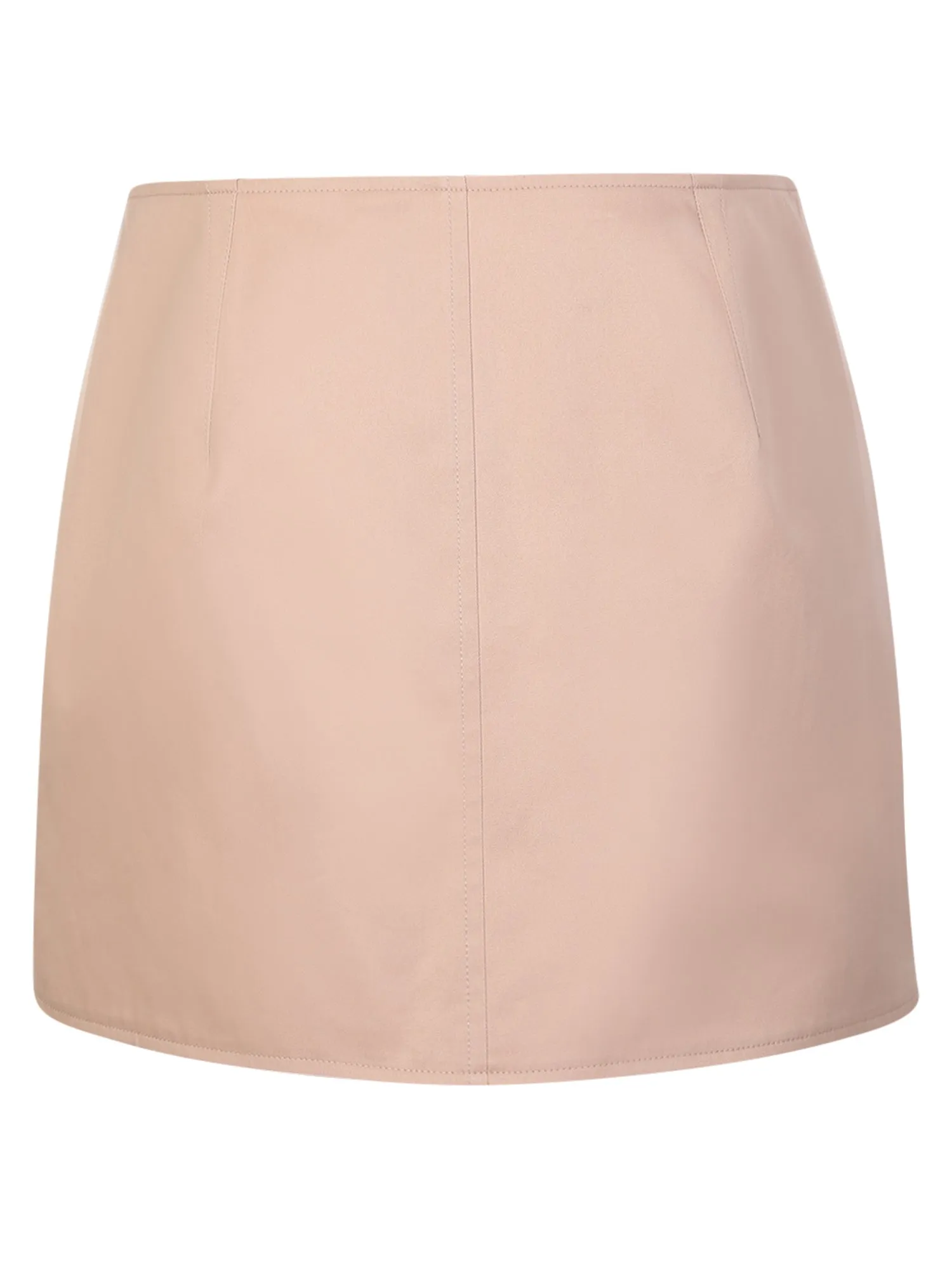 Beige trench miniskirt