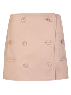 Beige trench miniskirt