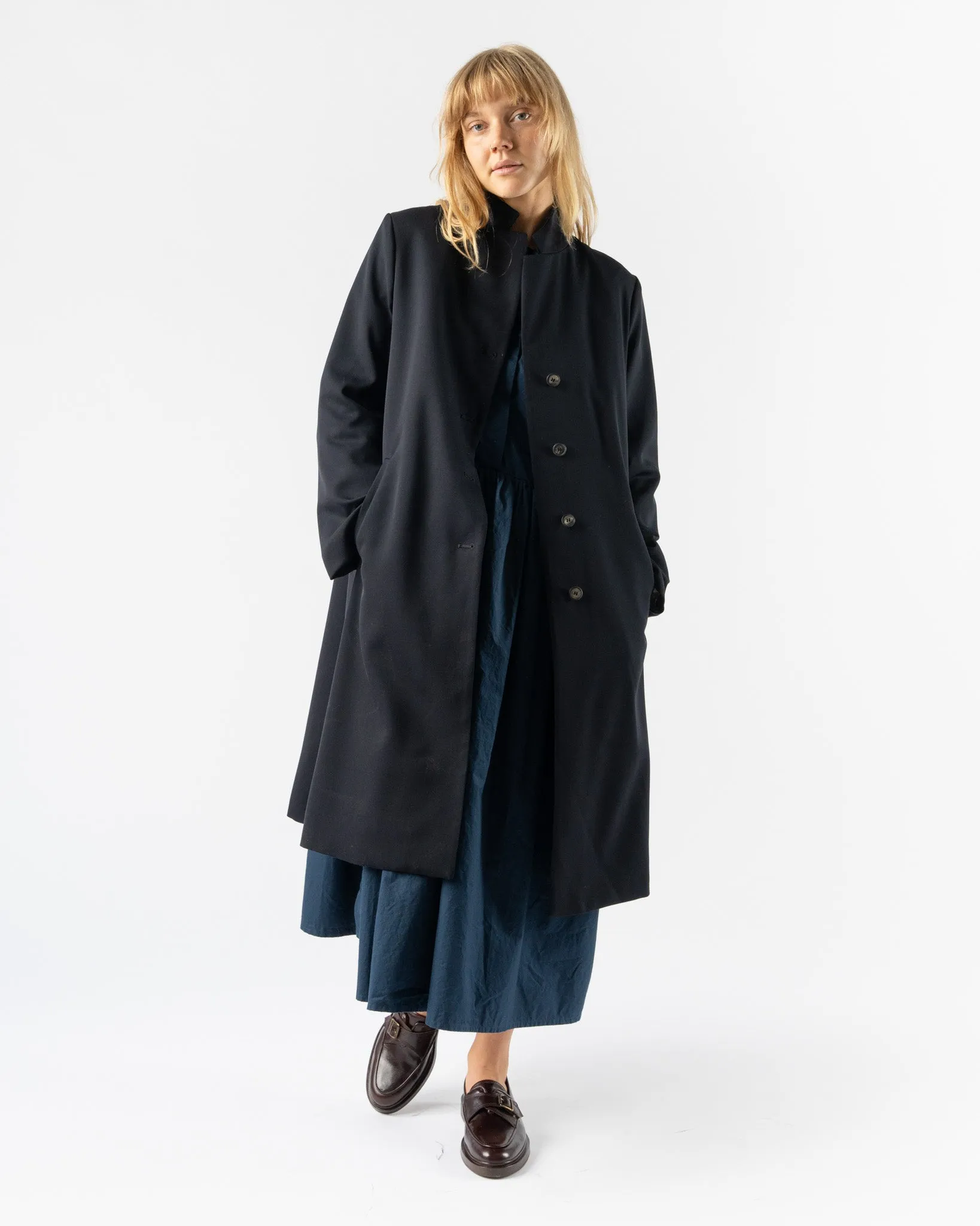 Bergfabel Farmer Coat in Navy