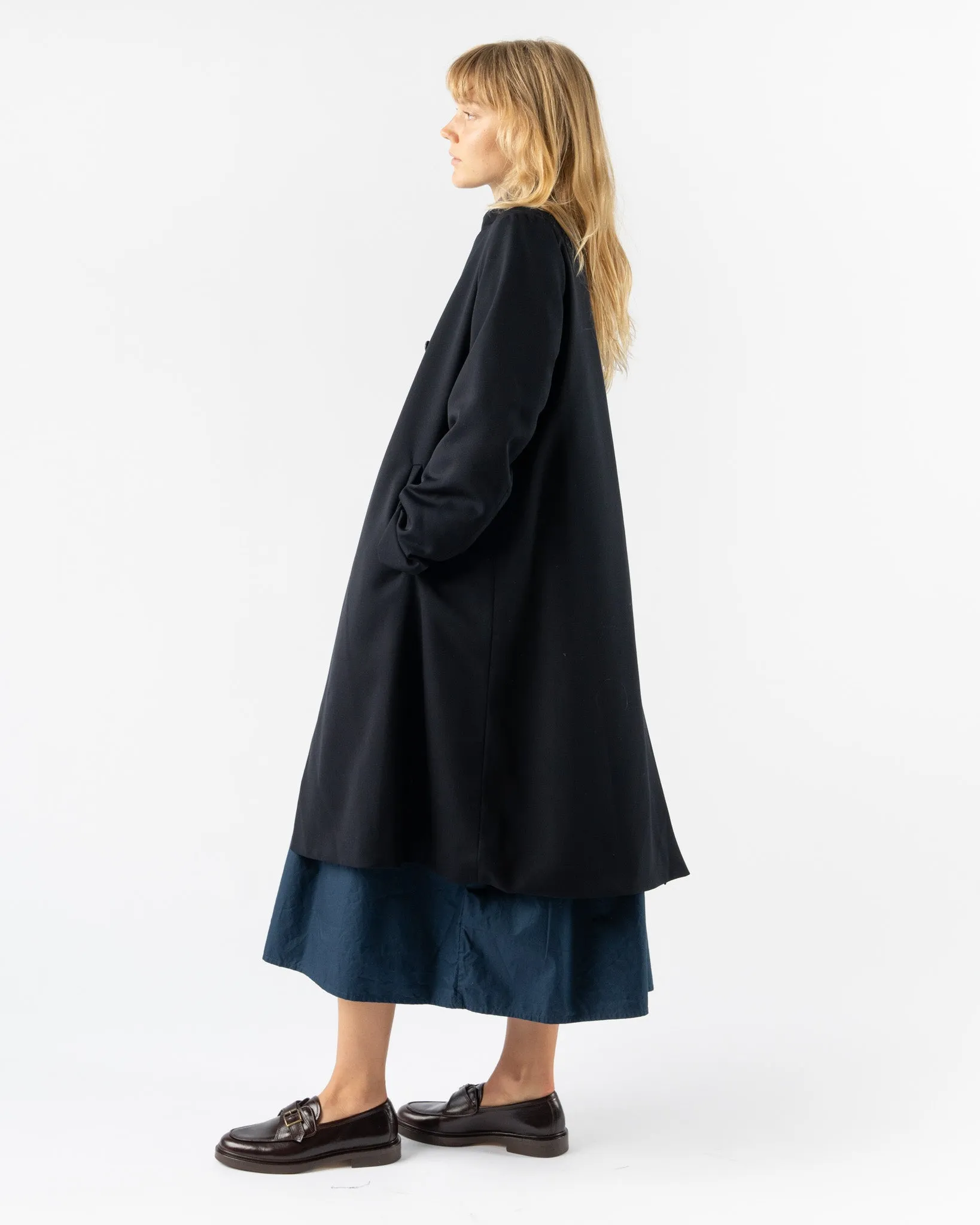 Bergfabel Farmer Coat in Navy