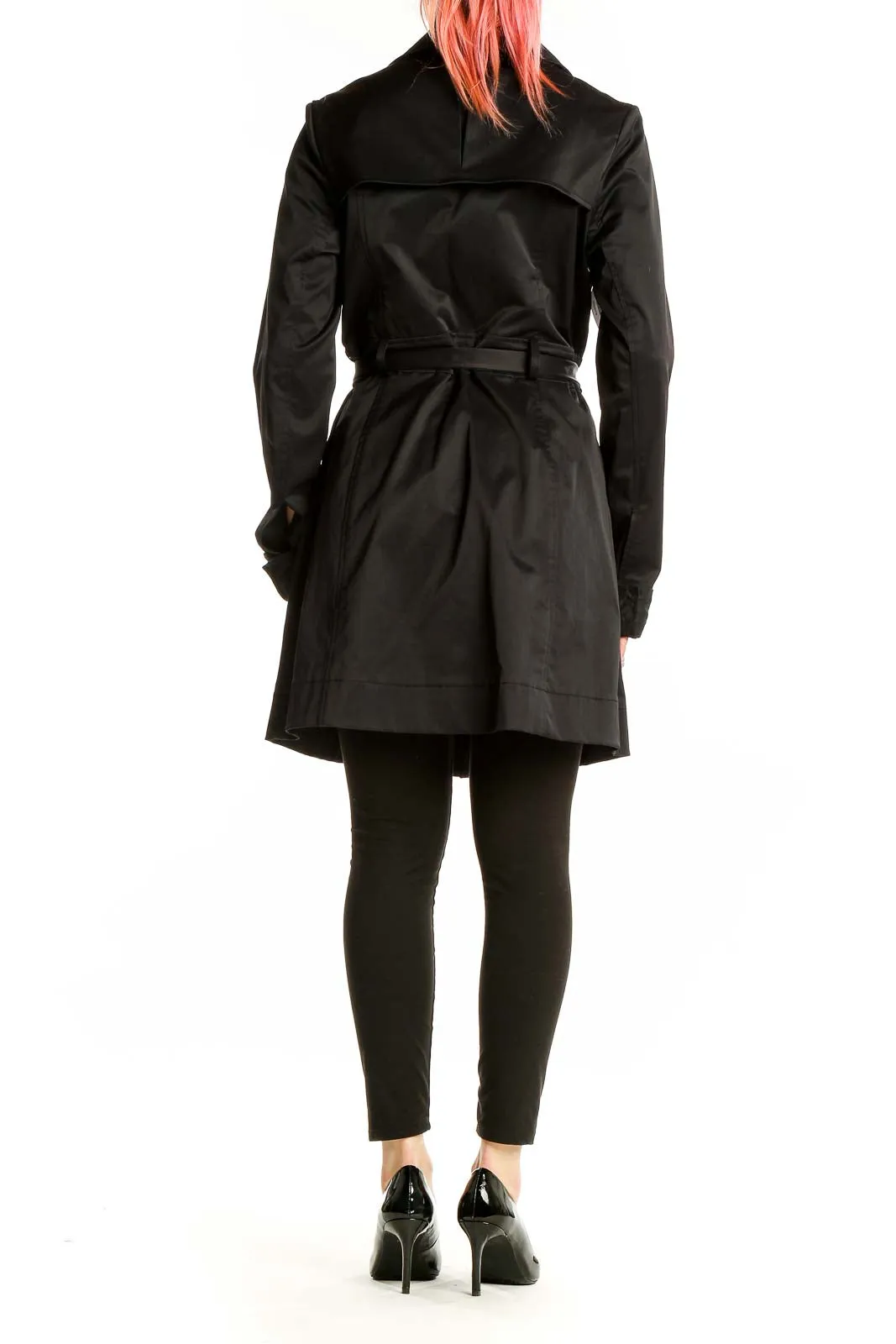 Black Belted Trench Coat