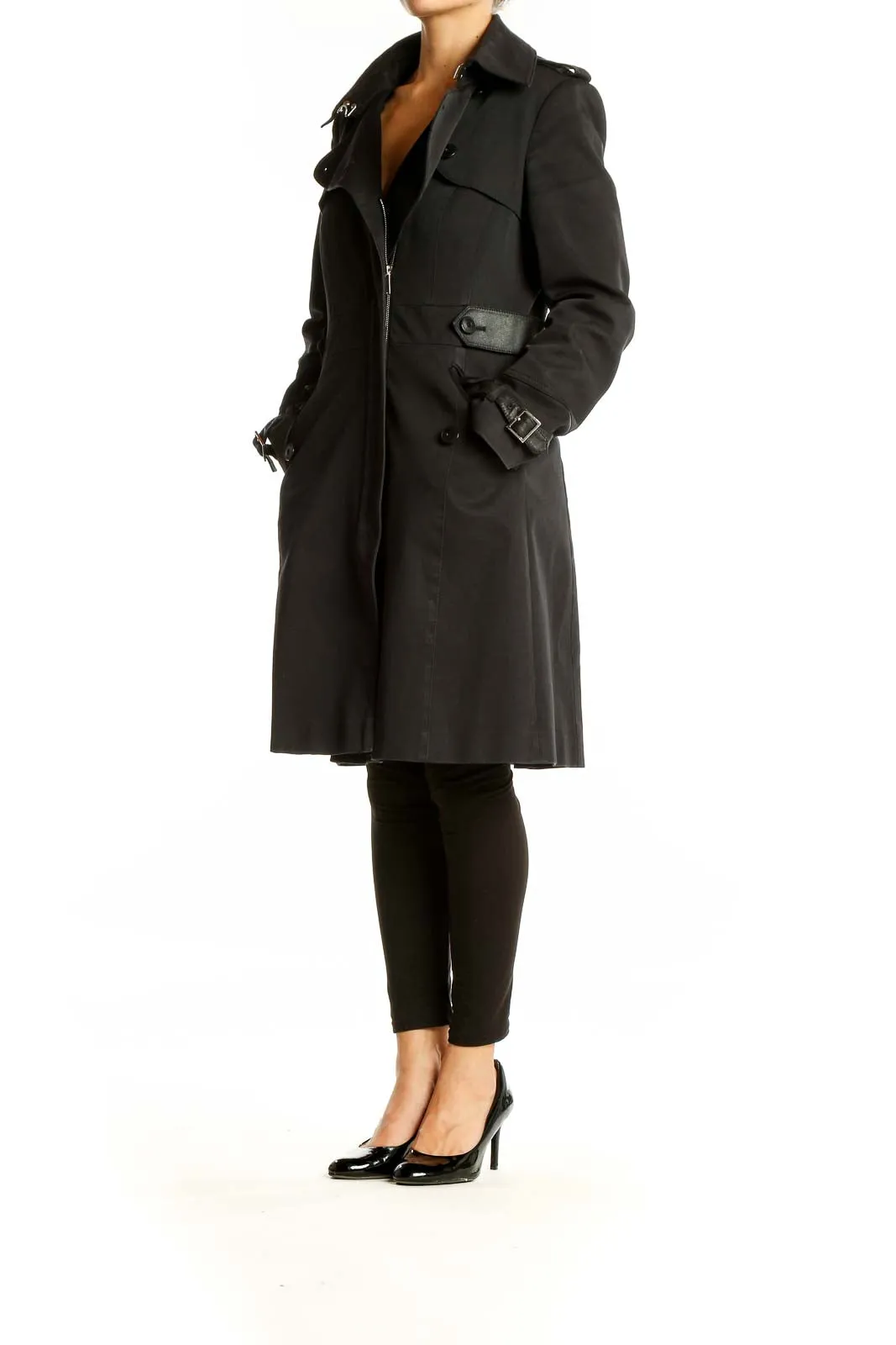 Black Sophisticated Trench Coat