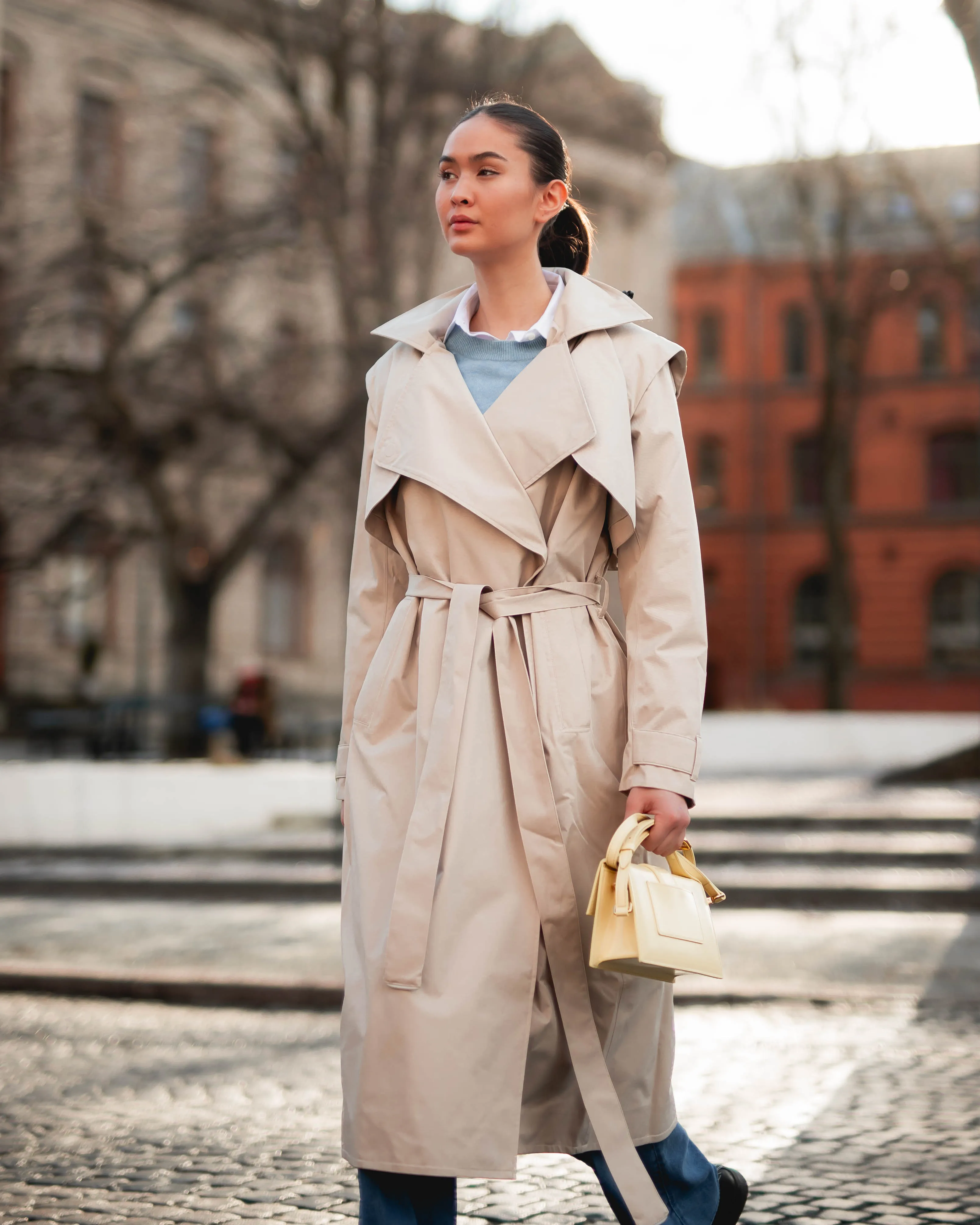 BRGN Regndråpe Trench Coat