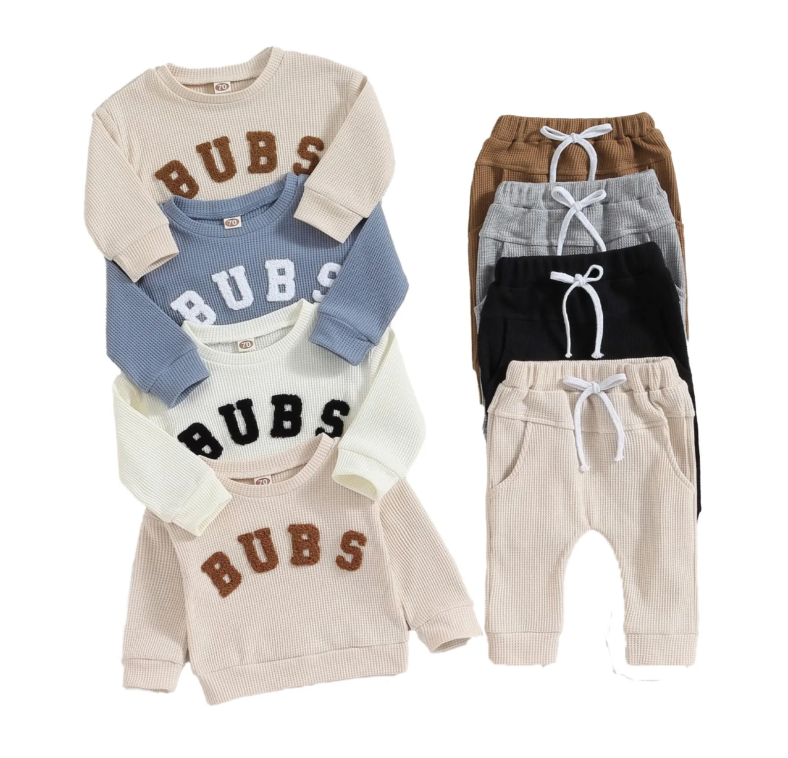 BUBS Waffle Knit Outfit