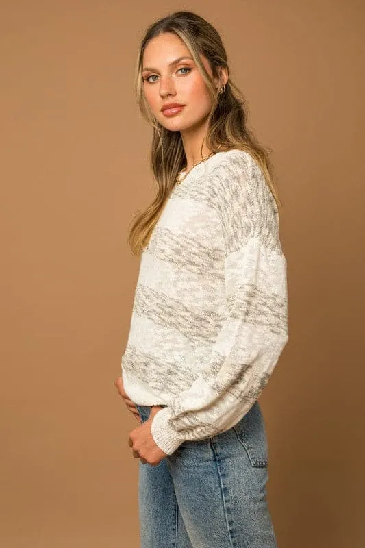 Chamomile Oversized Striped Sweater