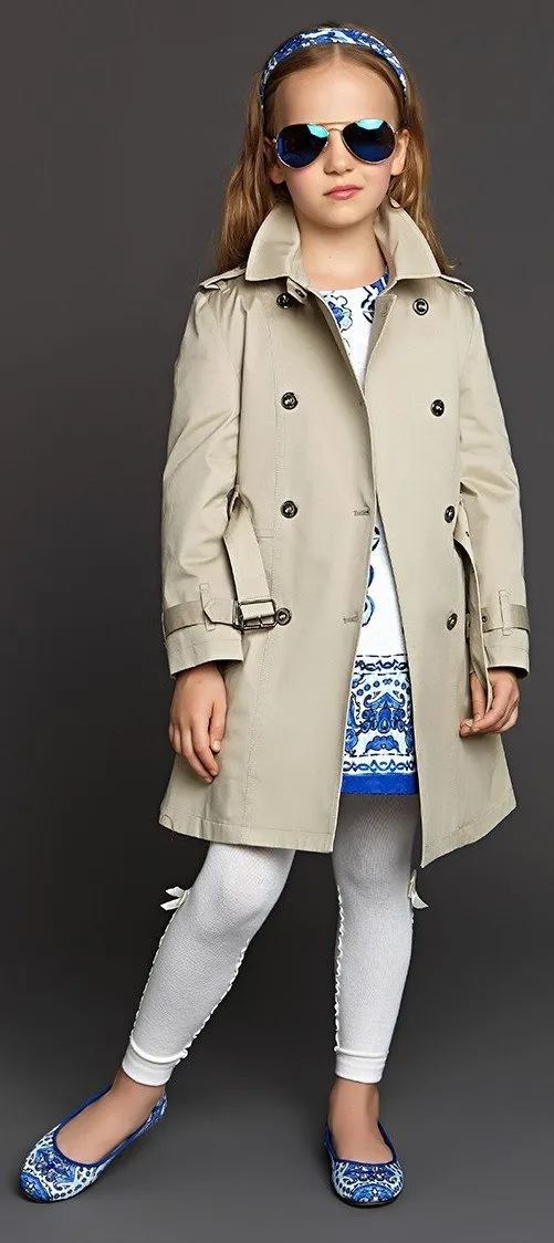 Check-Lined Trench Coat - Apricot or Red