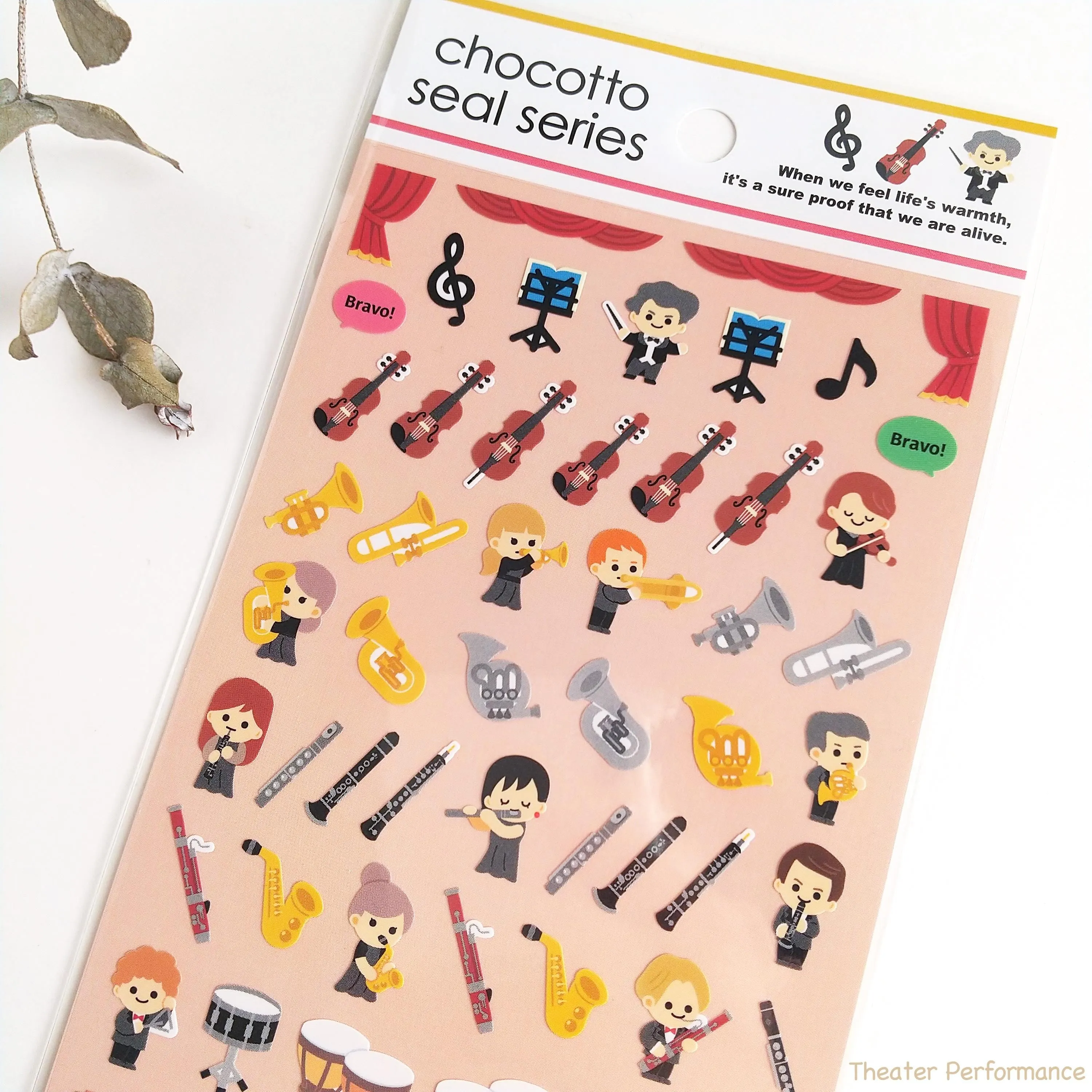 chocotto seal "STORY"mini sticker from Japan by GAIA