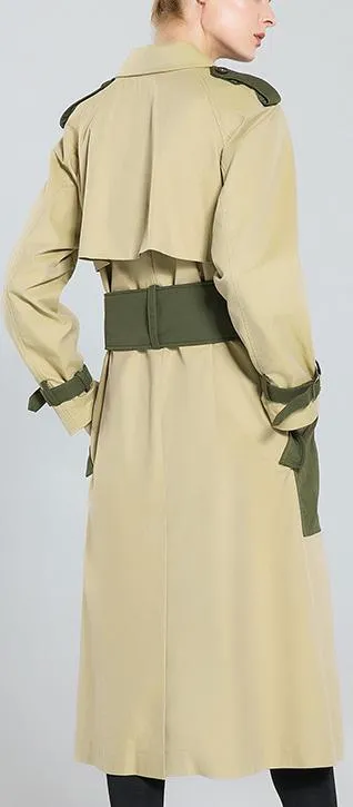 Color-Contrast Trench Coat