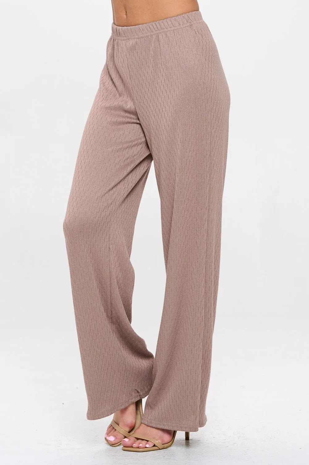 Cotton Acetate Flared Pants-5042CA-ARD1