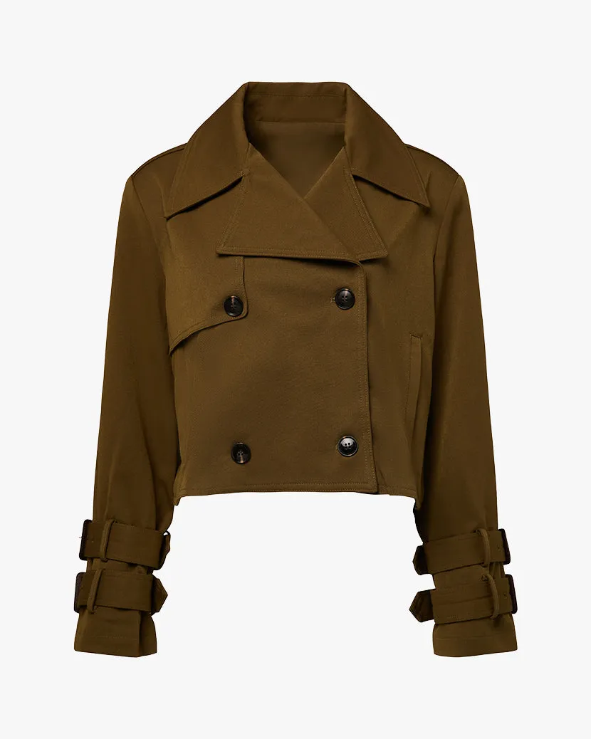 Cropped Trench Coat