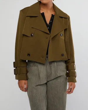 Cropped Trench Coat