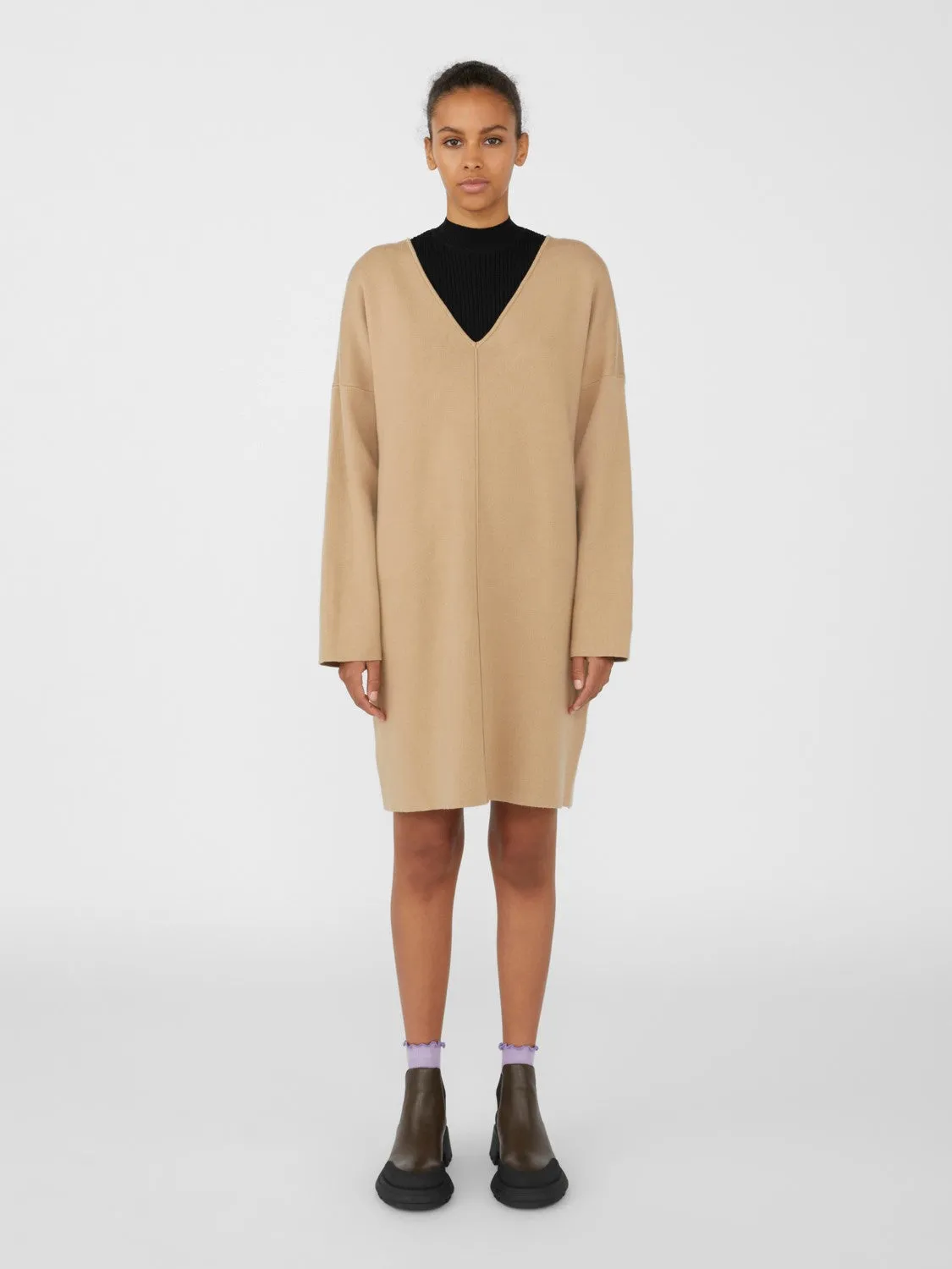 Danitza Knit Dress (Beige)