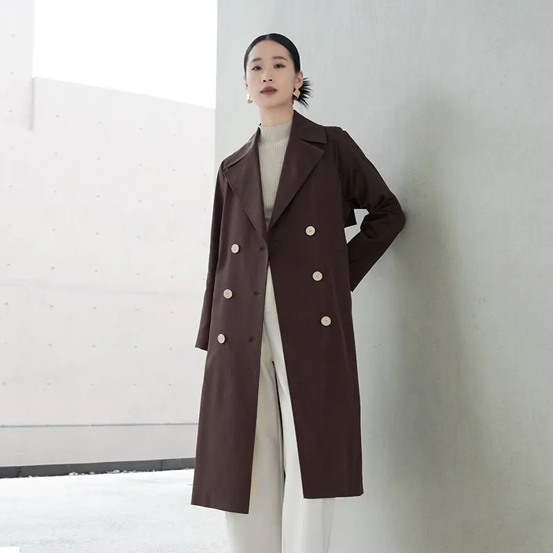 Dark Brown Long Trench Coats