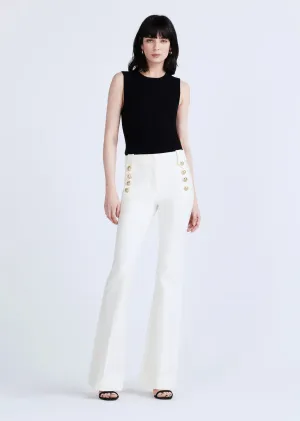 Derek Lam Robertson full length pant soft white