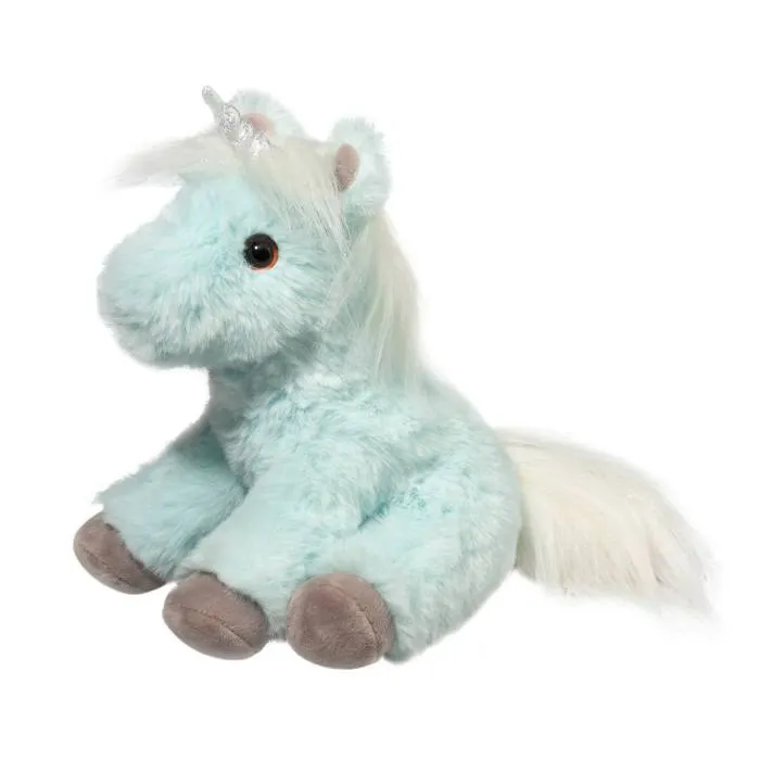 Douglas Mini Soft Bonnie Ice Blue Unicorn 6"