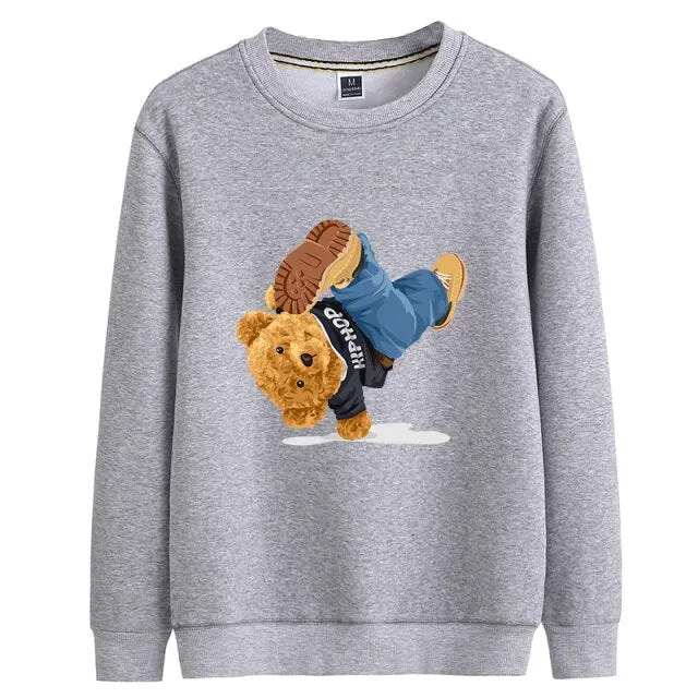 Eco-Friendly Hip Hop Bear Pullover