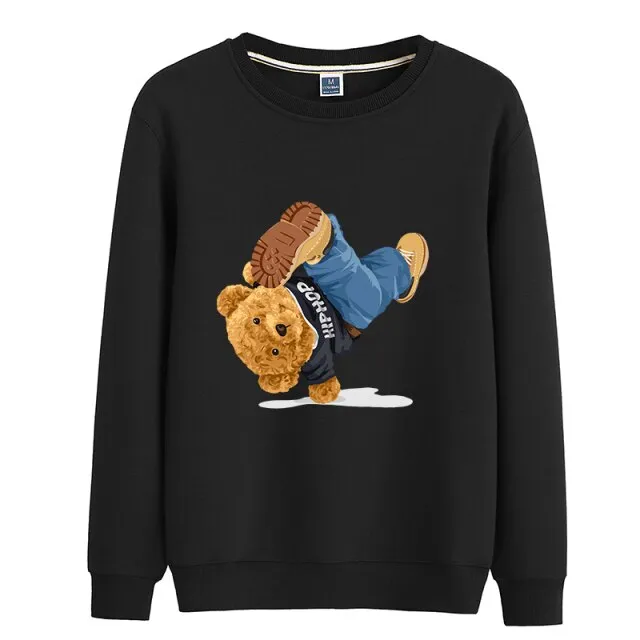 Eco-Friendly Hip Hop Bear Pullover