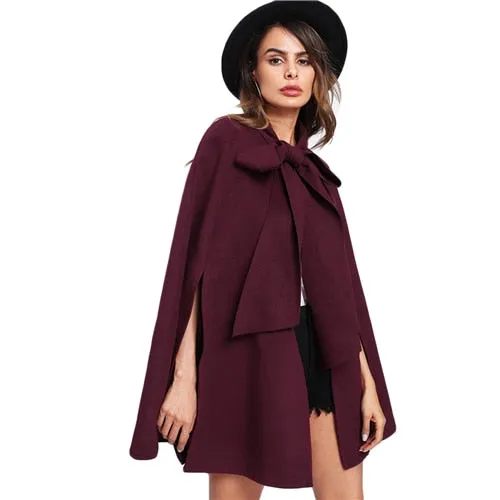 Elegant Burgundy Coat