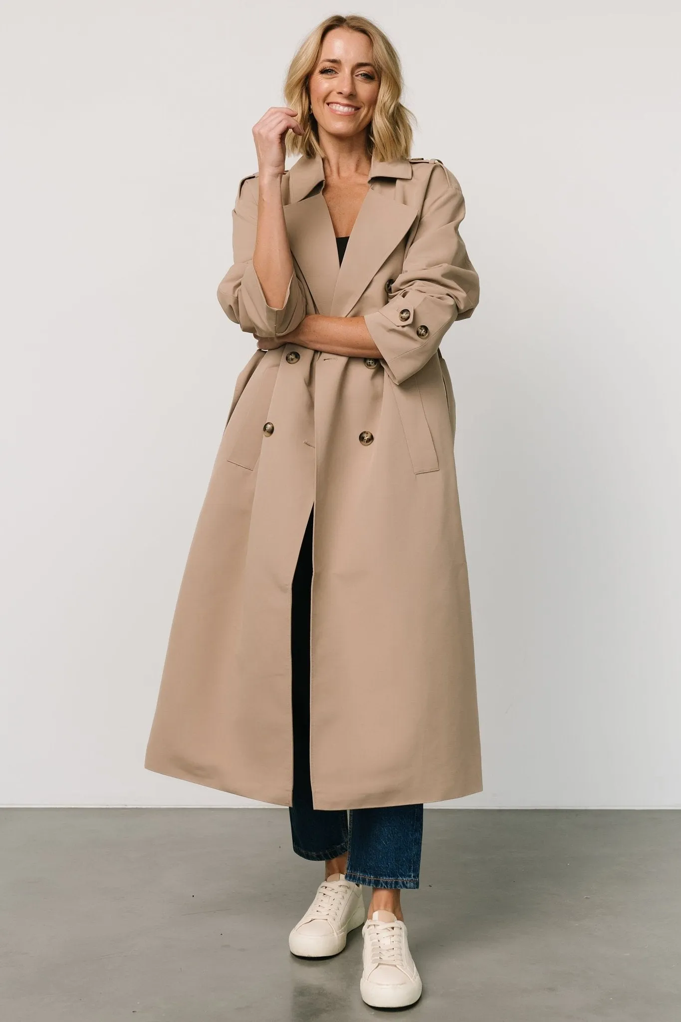 Elias Trench Coat | Beige