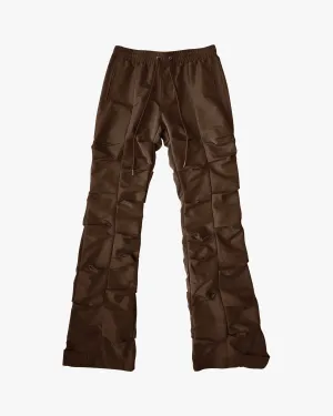 EPTM TEKNO FLARE PANTS-BROWN