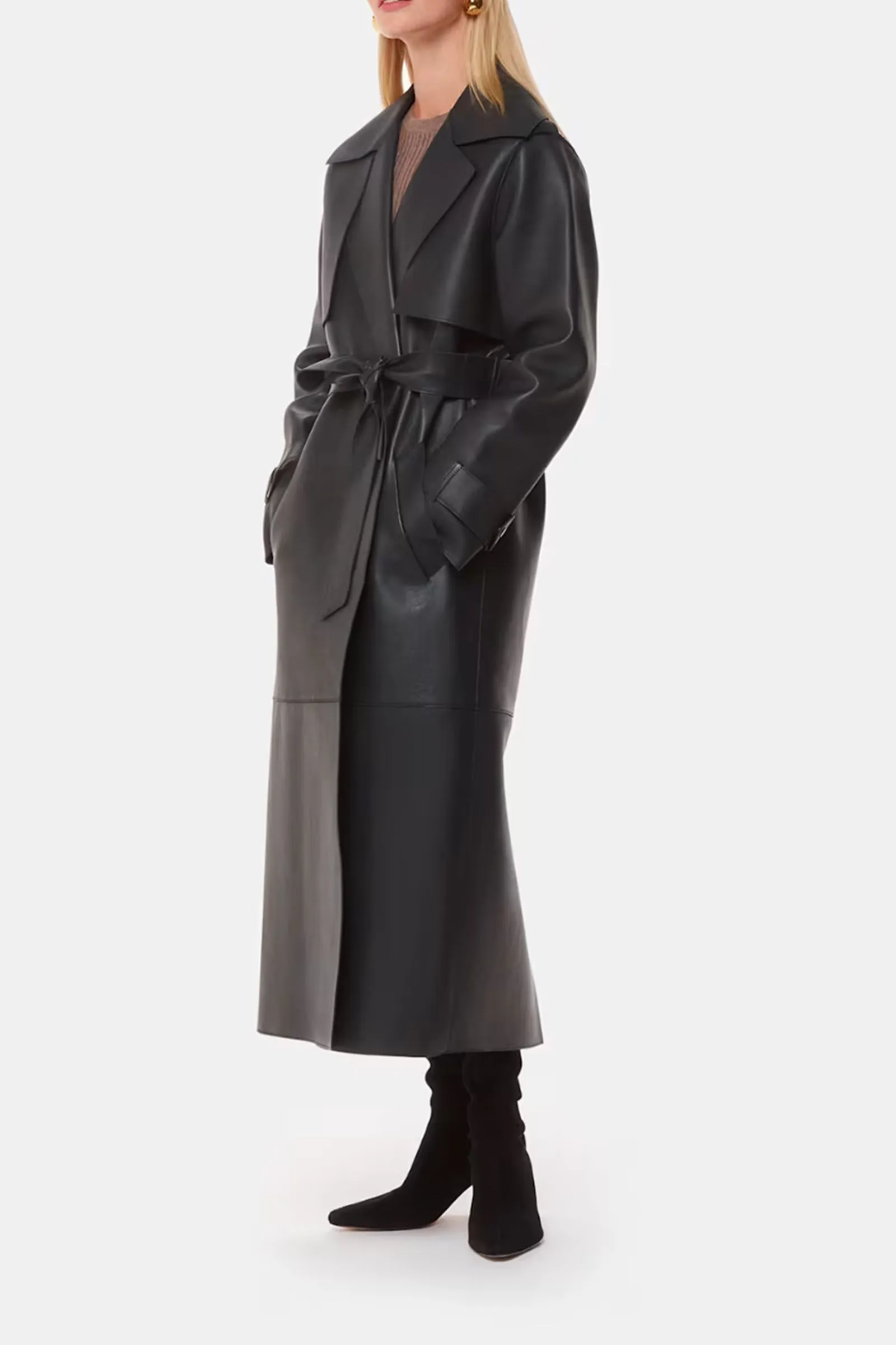 Faye Clean Bonded Trench Coat