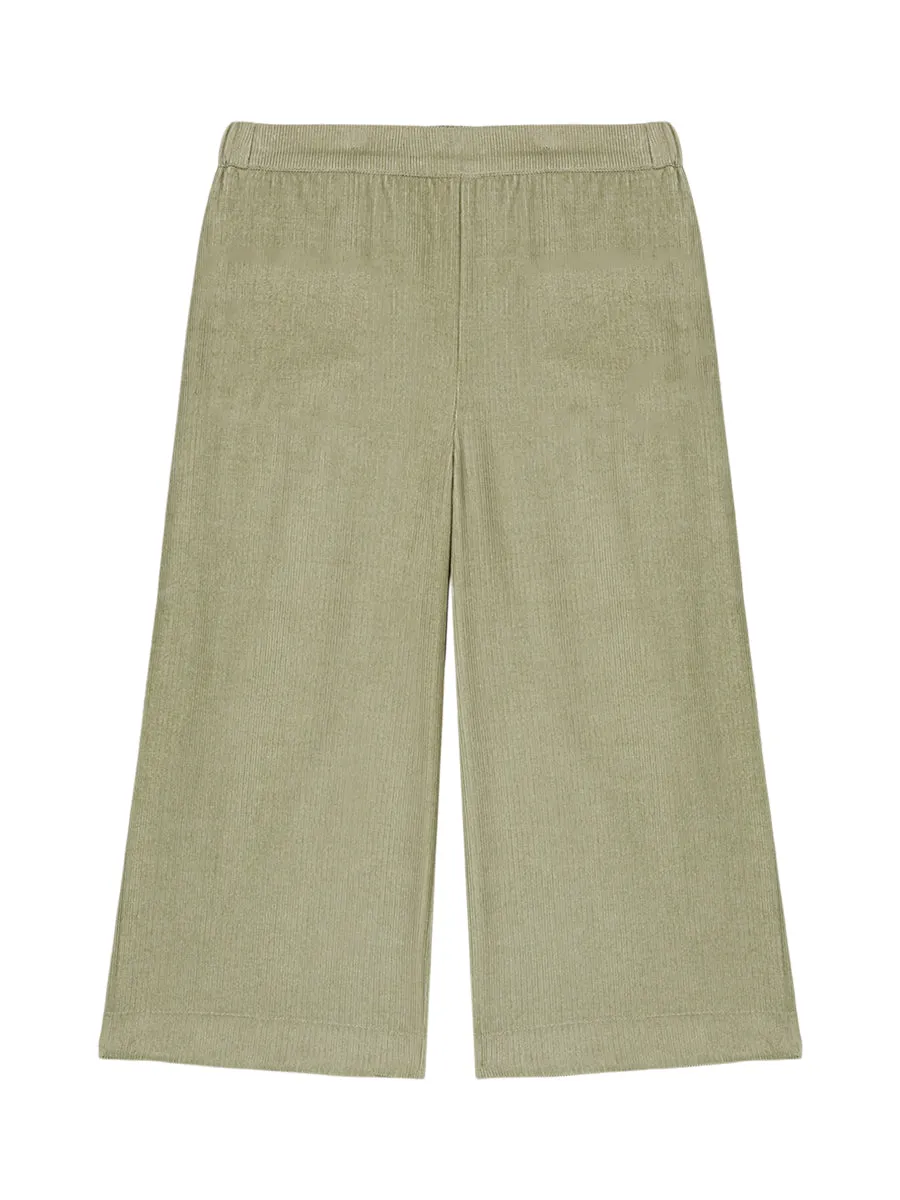 Flor Scallop Trim Corduroy Pants