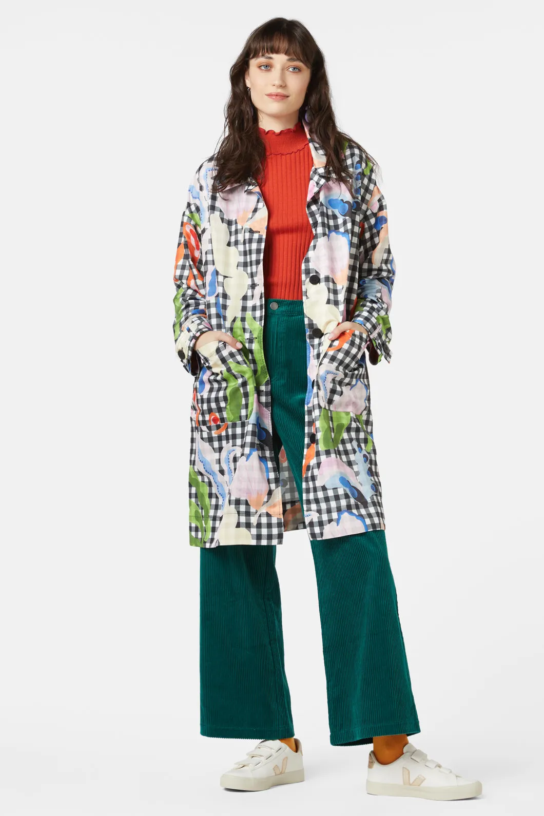 Garden Check Trench Jacket