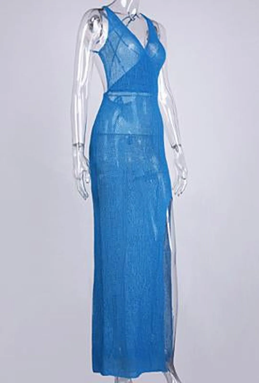 GEIL - SHEER KNIT MAXI DRESS