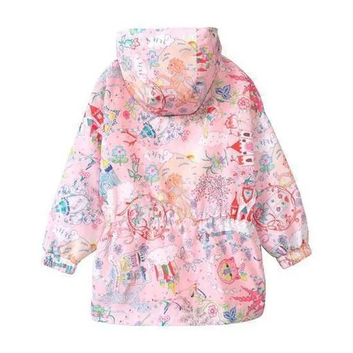 Girls Pink Castle Coat