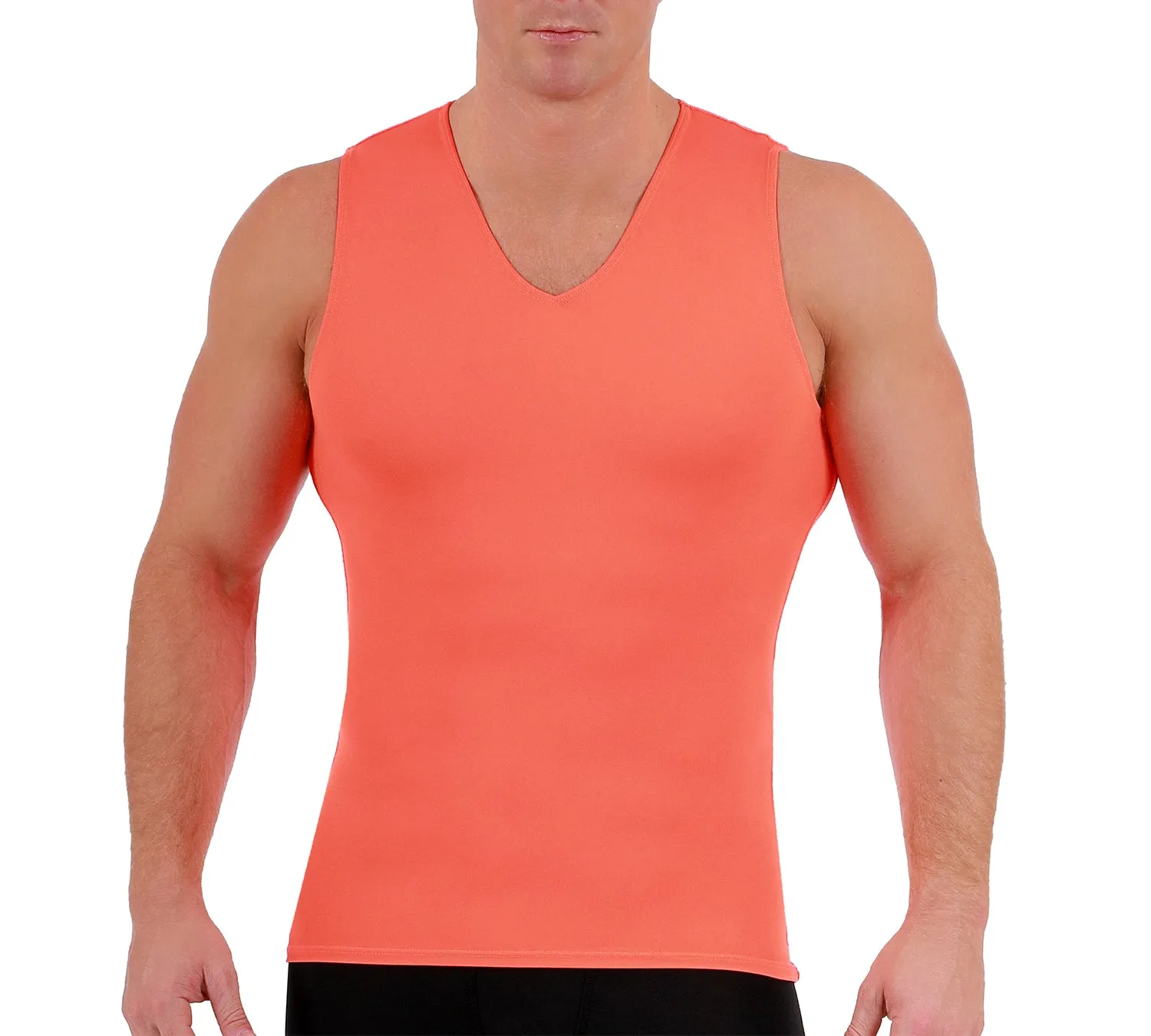 Insta Slim Medium Compression Sleeveless V-Neck Tank 2VAT0N1