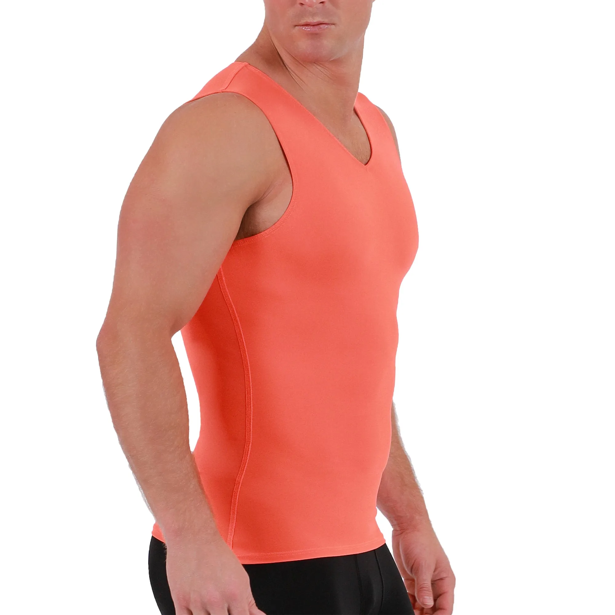 Insta Slim Medium Compression Sleeveless V-Neck Tank 2VAT0N1