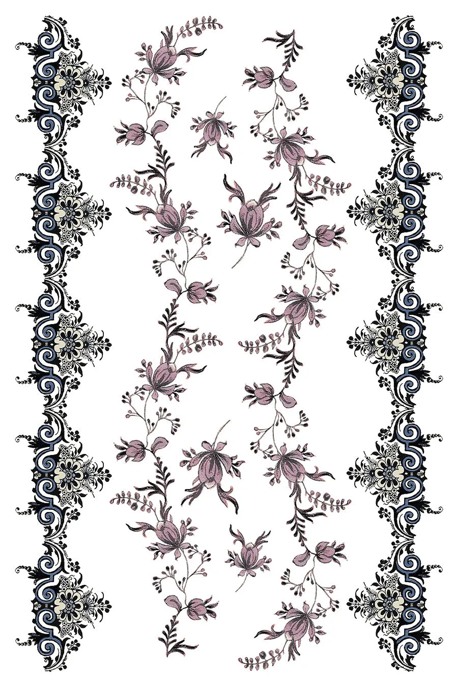 Iron Orchid Designs - Fairytale Florals - Furniture Decor Transfer Pad