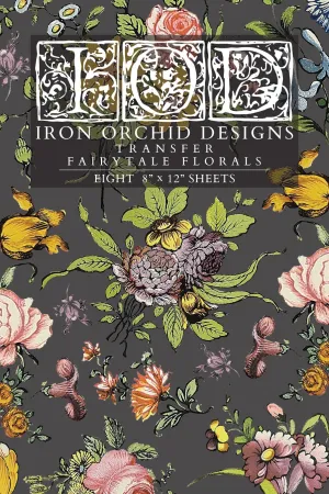 Iron Orchid Designs - Fairytale Florals - Furniture Decor Transfer Pad