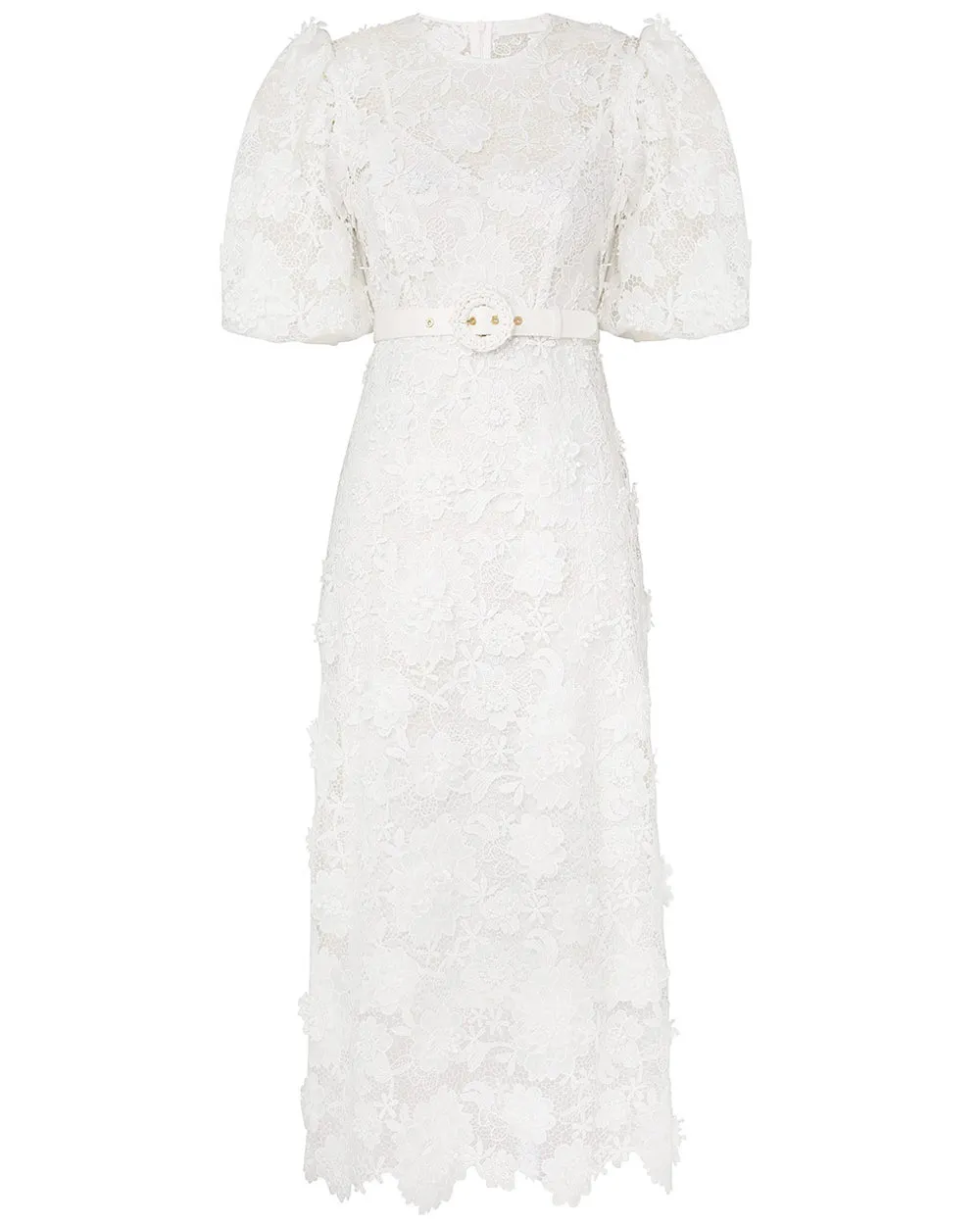 Ivory Lace Halliday Flower Dress